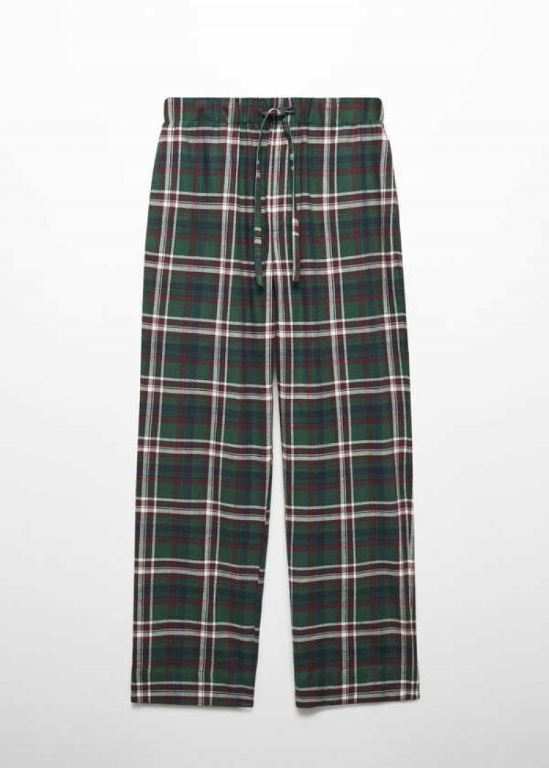 Mango Check Bavlněné Pyjama Pants | MNG-23671