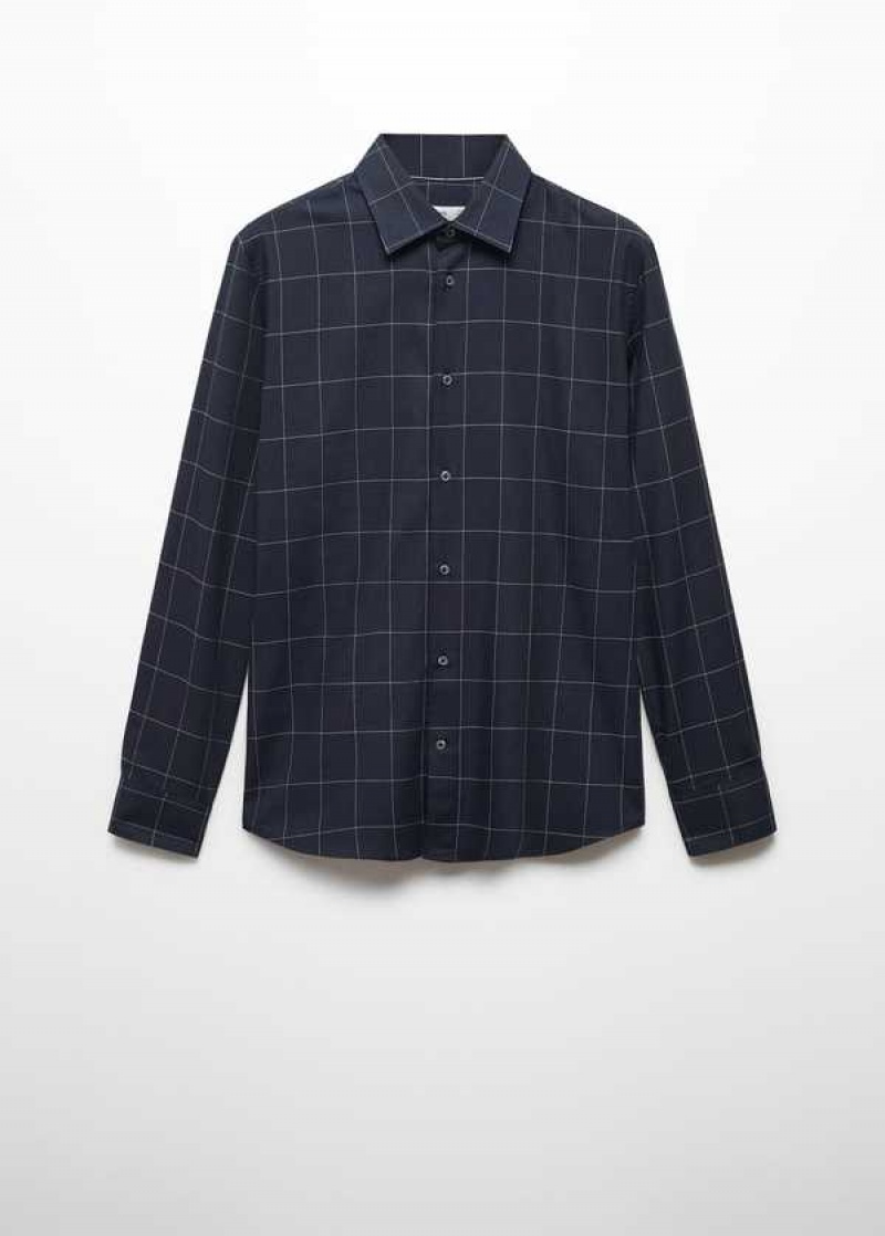 Mango Check Flannel Bavlněné Shirt | MNG-22220