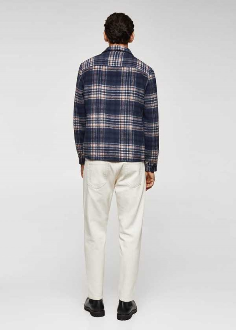 Mango Check Vlna-blend Overshirt | MNG-21979