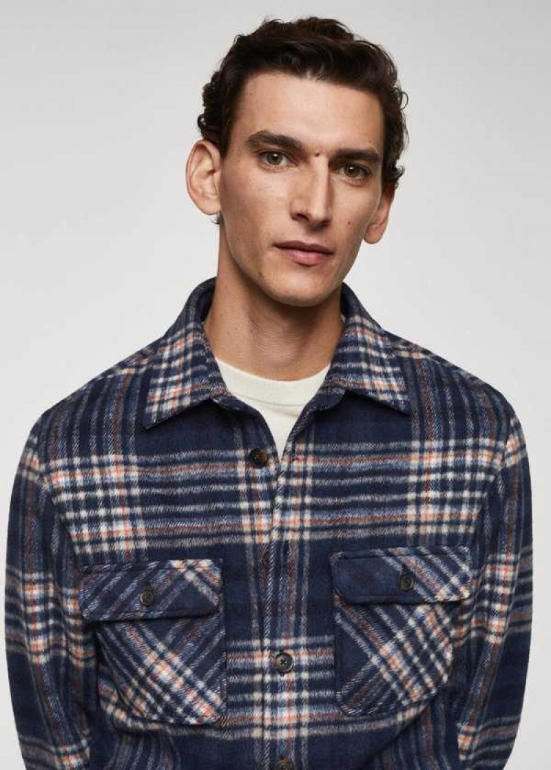 Mango Check Vlna-blend Overshirt | MNG-21979