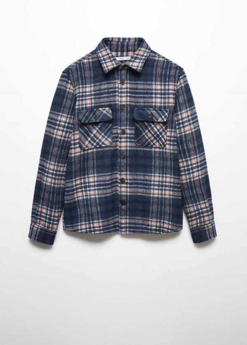 Mango Check Vlna-blend Overshirt | MNG-21979