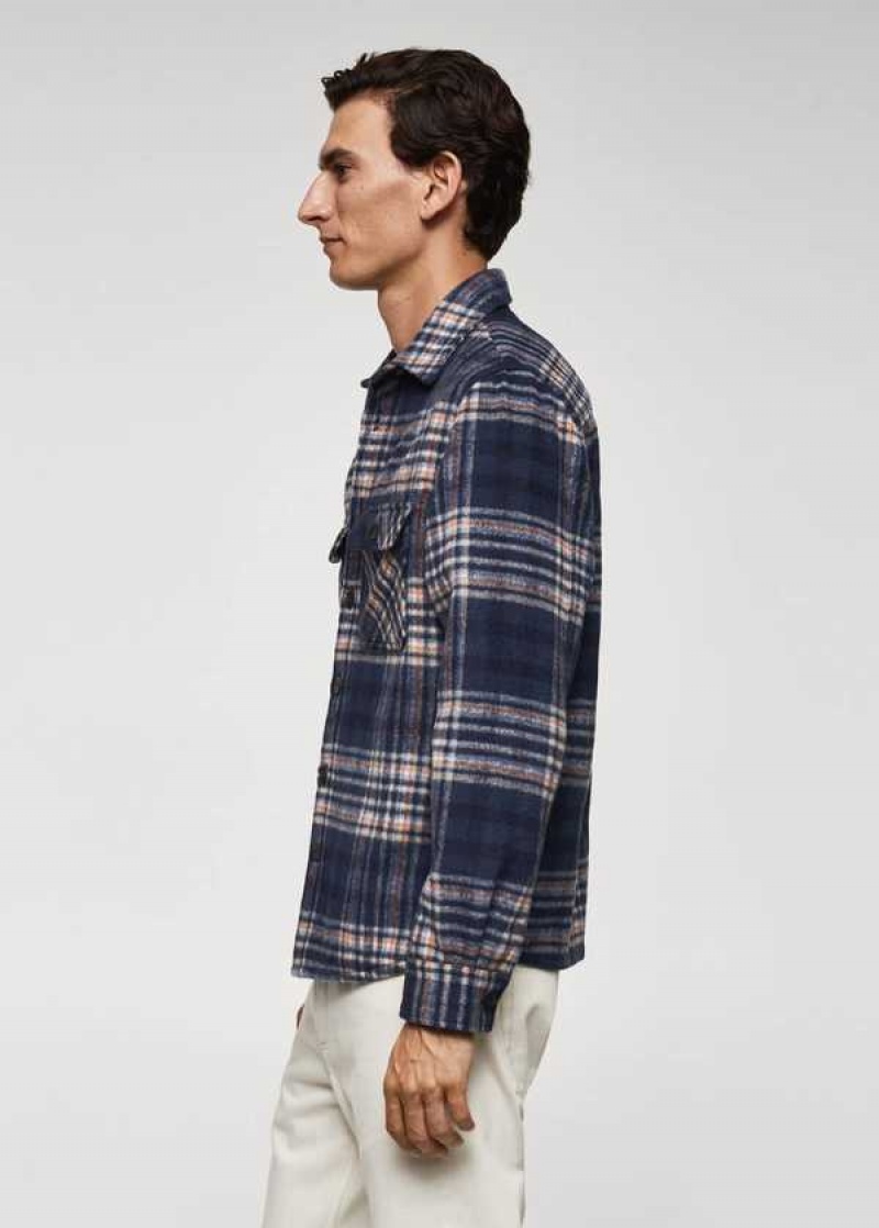 Mango Check Vlna-blend Overshirt | MNG-21979