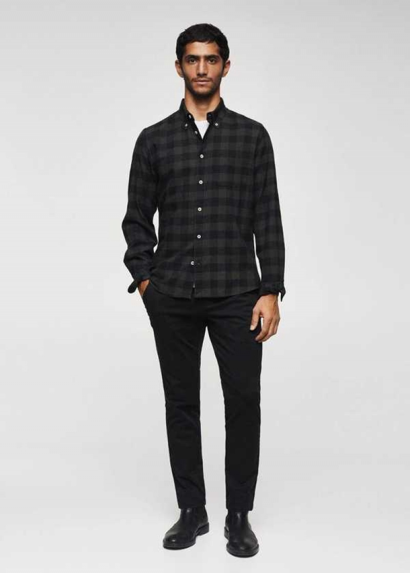 Mango Checked Flannel Shirt | MNG-22153