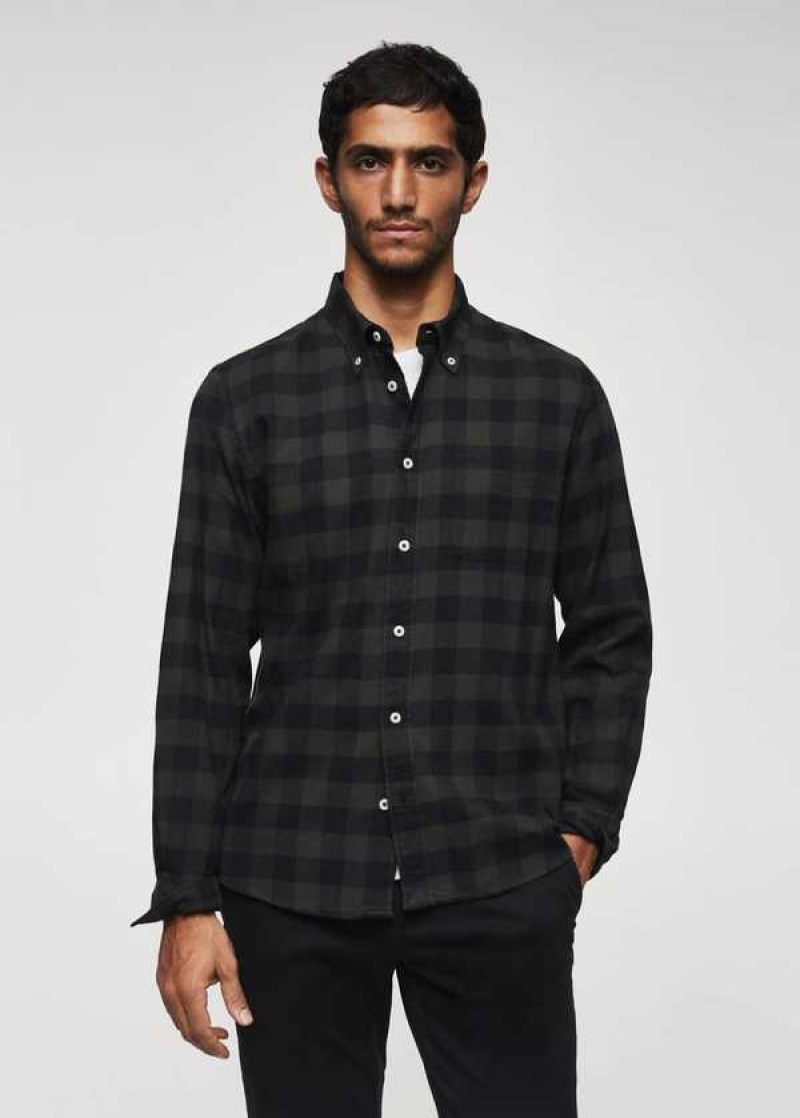 Mango Checked Flannel Shirt | MNG-22153