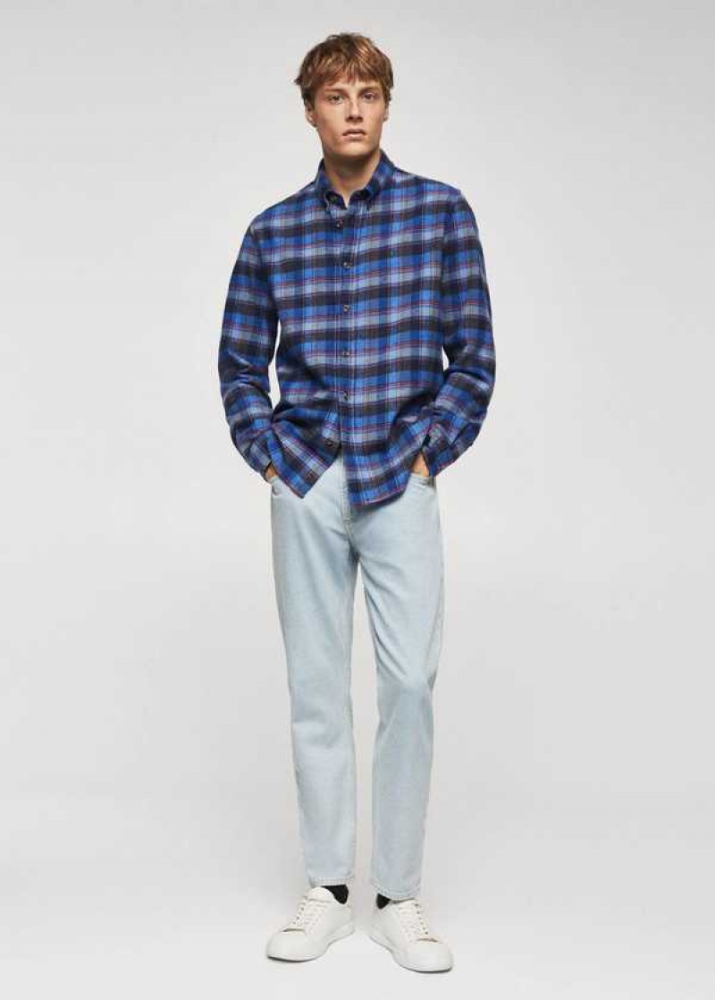 Mango Checked Flannel Shirt | MNG-22160