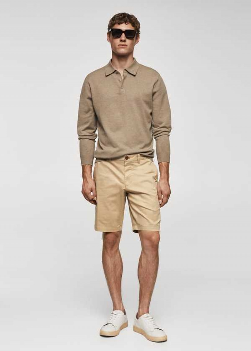 Mango Chino Bermuda Shorts | MNG-22392