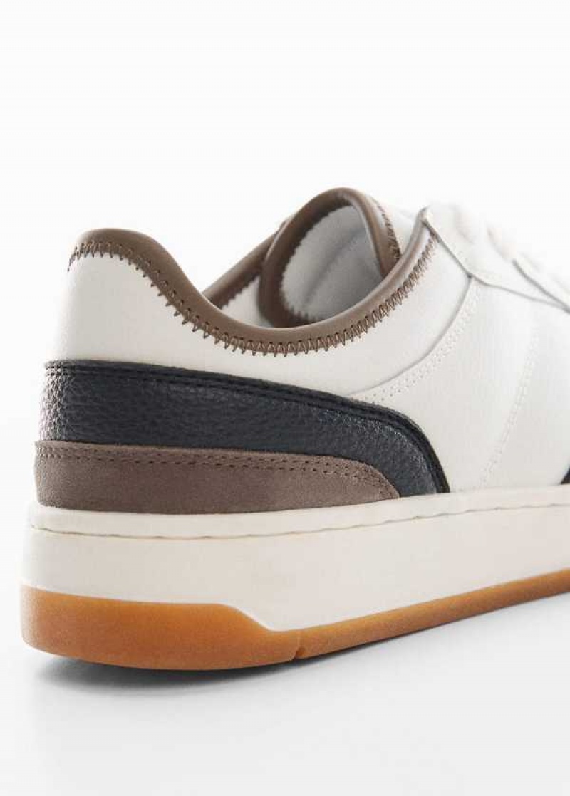 Mango Combined Læder Sneakers | MNG-21245