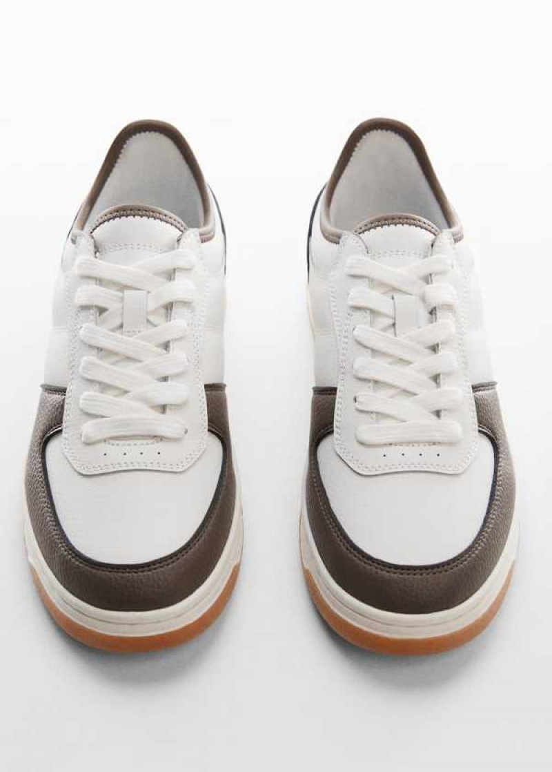 Mango Combined Læder Sneakers | MNG-21245