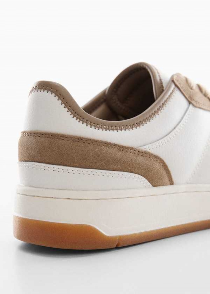 Mango Combined Læder Sneakers | MNG-21283