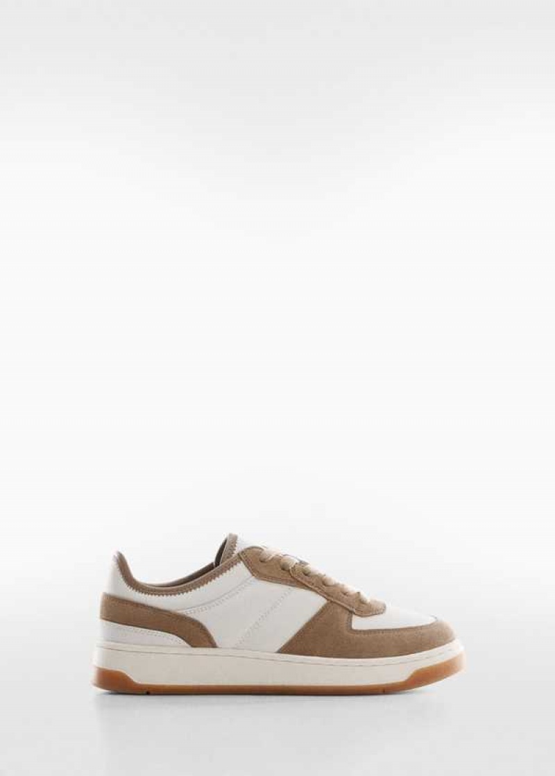 Mango Combined Læder Sneakers | MNG-21283