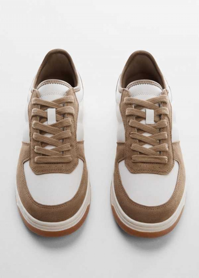 Mango Combined Læder Sneakers | MNG-21283