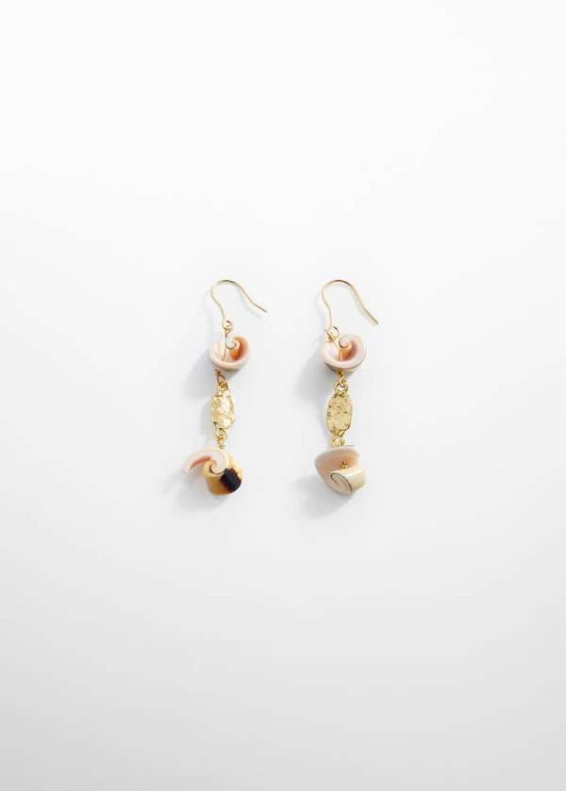 Mango Combined Shell Earrings | MNG-22786