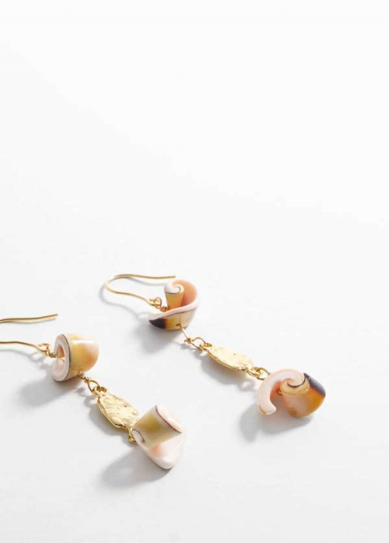 Mango Combined Shell Earrings | MNG-22786