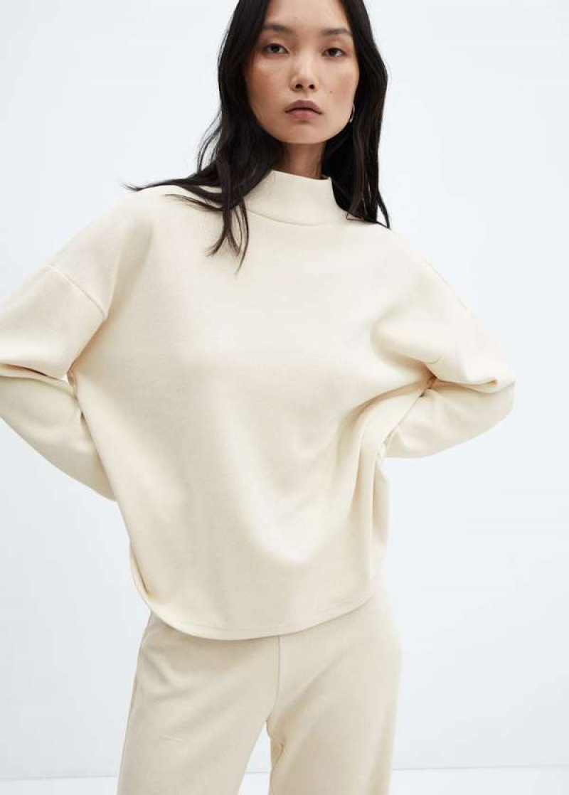 Mango Corduroy Perkins Neck Sweatshirt | MNG-24650