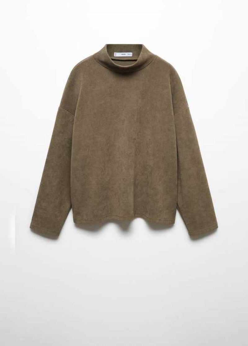 Mango Corduroy Perkins Neck Sweatshirt | MNG-24639