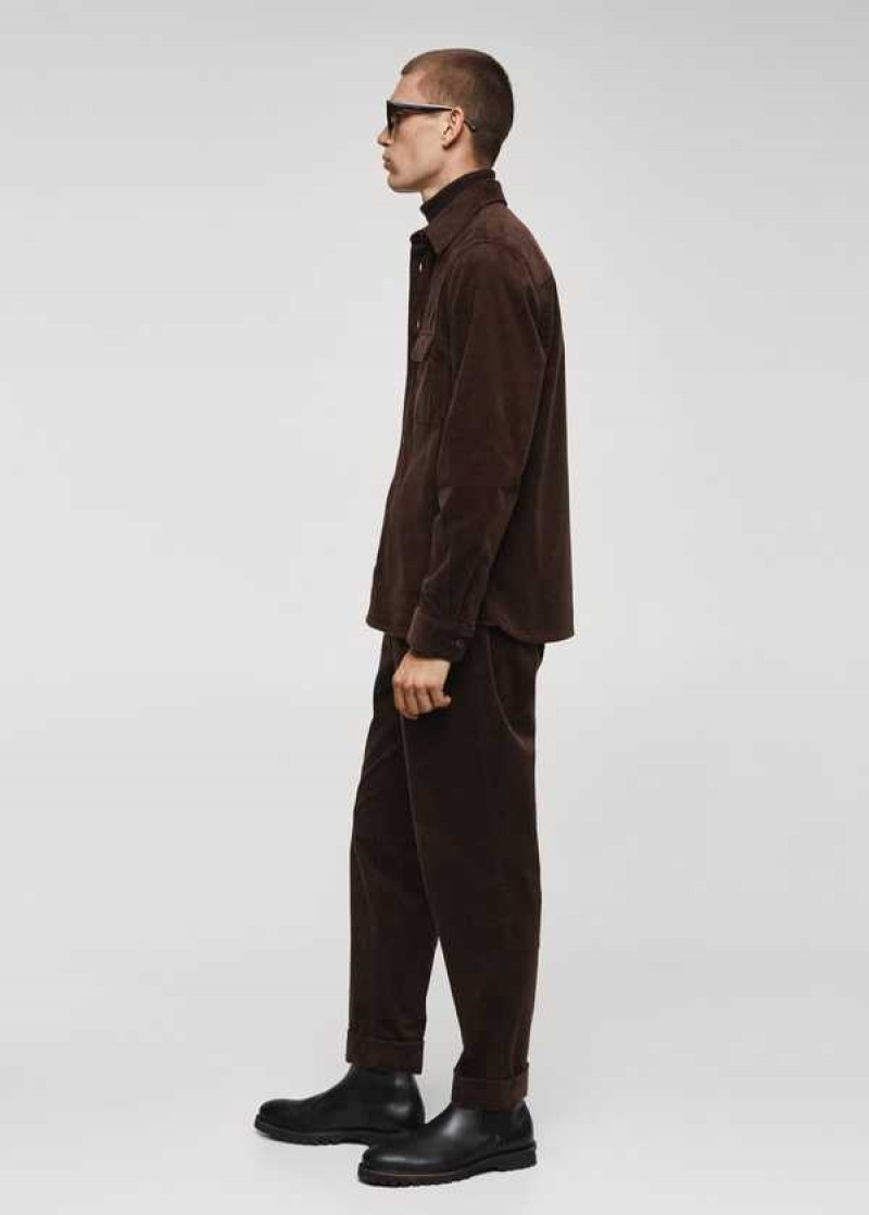 Mango Corduroy Pockets Overshirt | MNG-21955