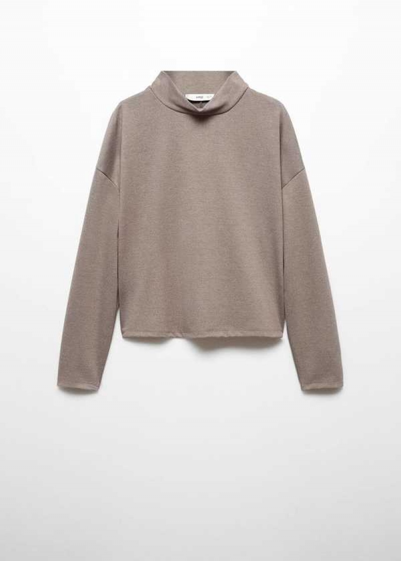 Mango Cowl Turtle Neck Sweatshirt | MNG-24660