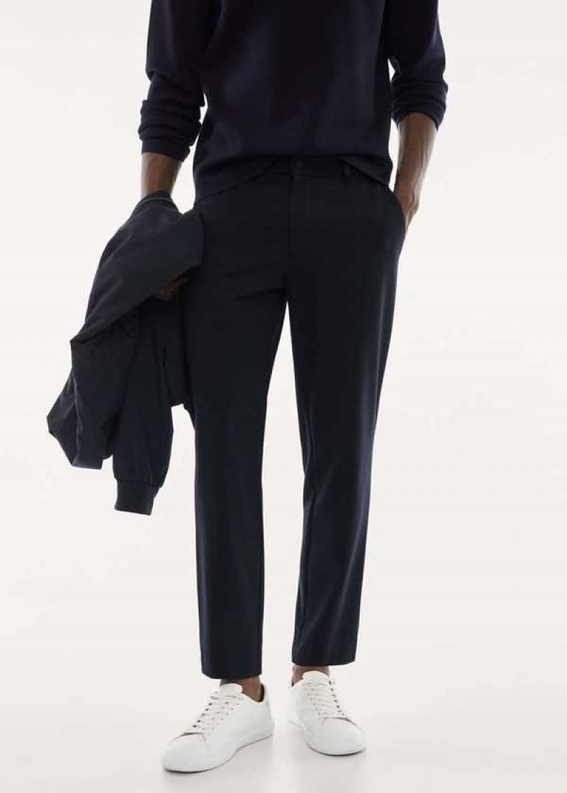 Mango Crease-resistant Slim-fit Pants | MNG-22365