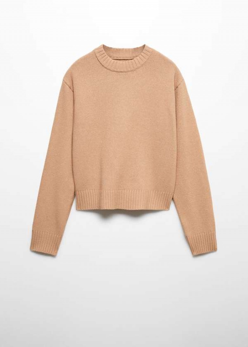 Mango Crew Neck Svetrové With Trim | MNG-25538