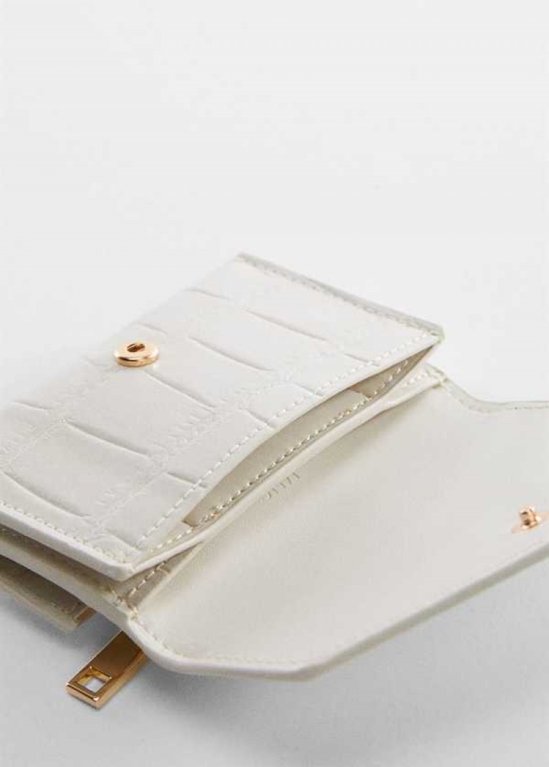 Mango Croc-effect Cardholder | MNG-23057