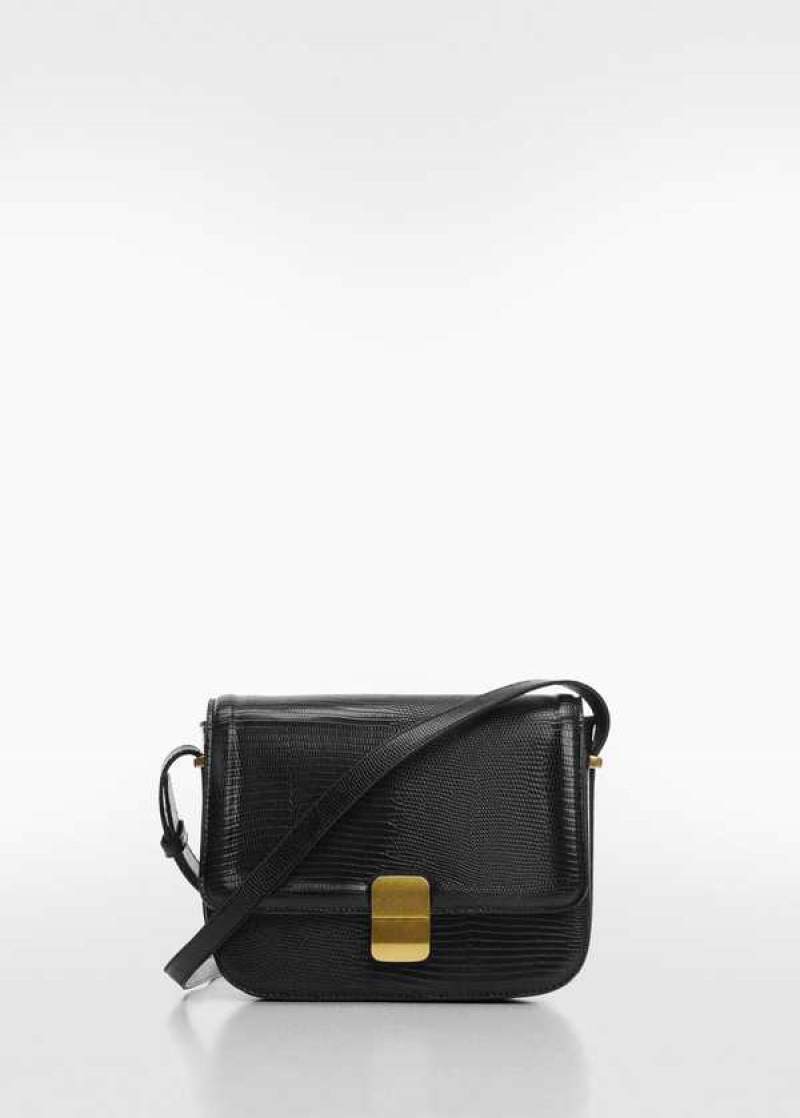 Mango Croc-effect Flap Bag | MNG-23307