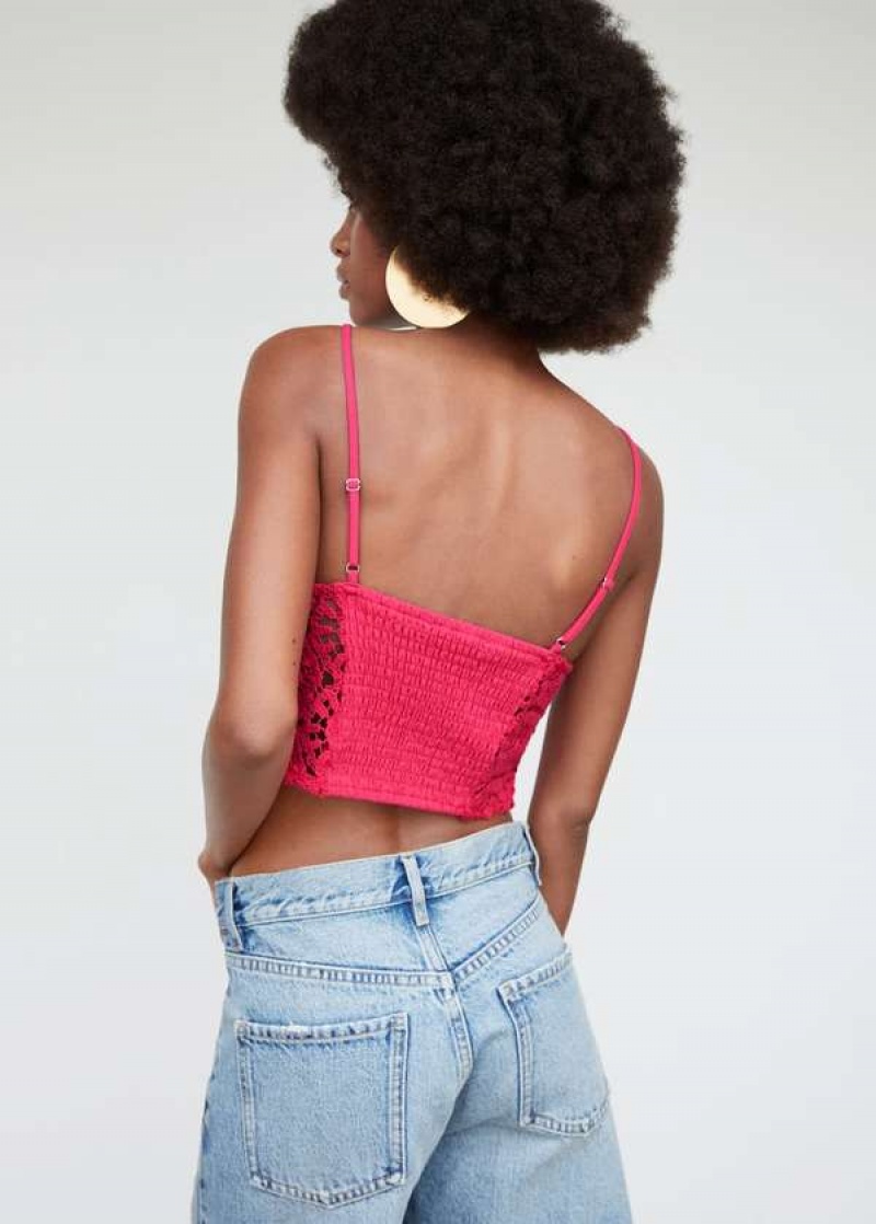 Mango Crochet Crop Top | MNG-24854