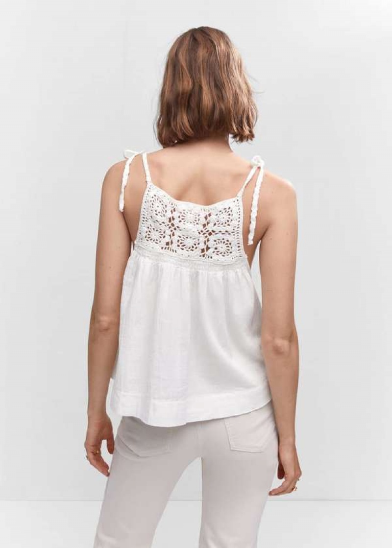 Mango Crochet Panel Top | MNG-24861