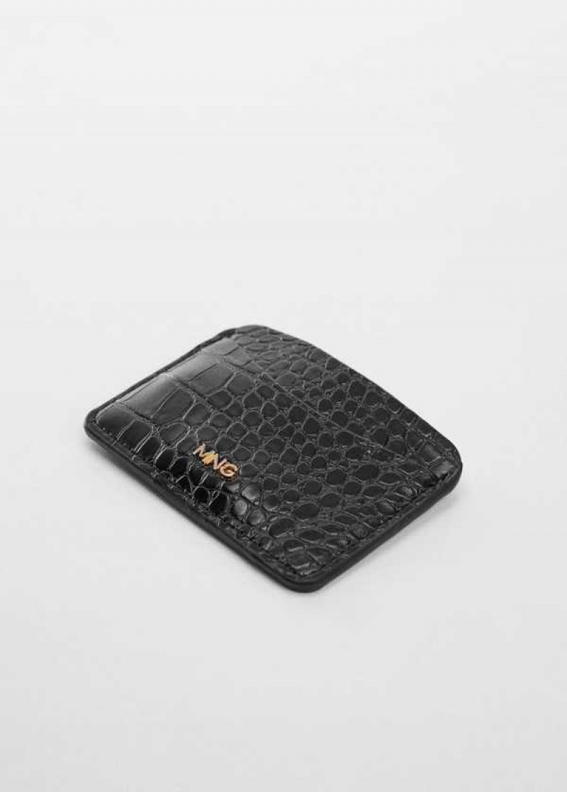 Mango Crocodile Cardholder With Logo | MNG-23100