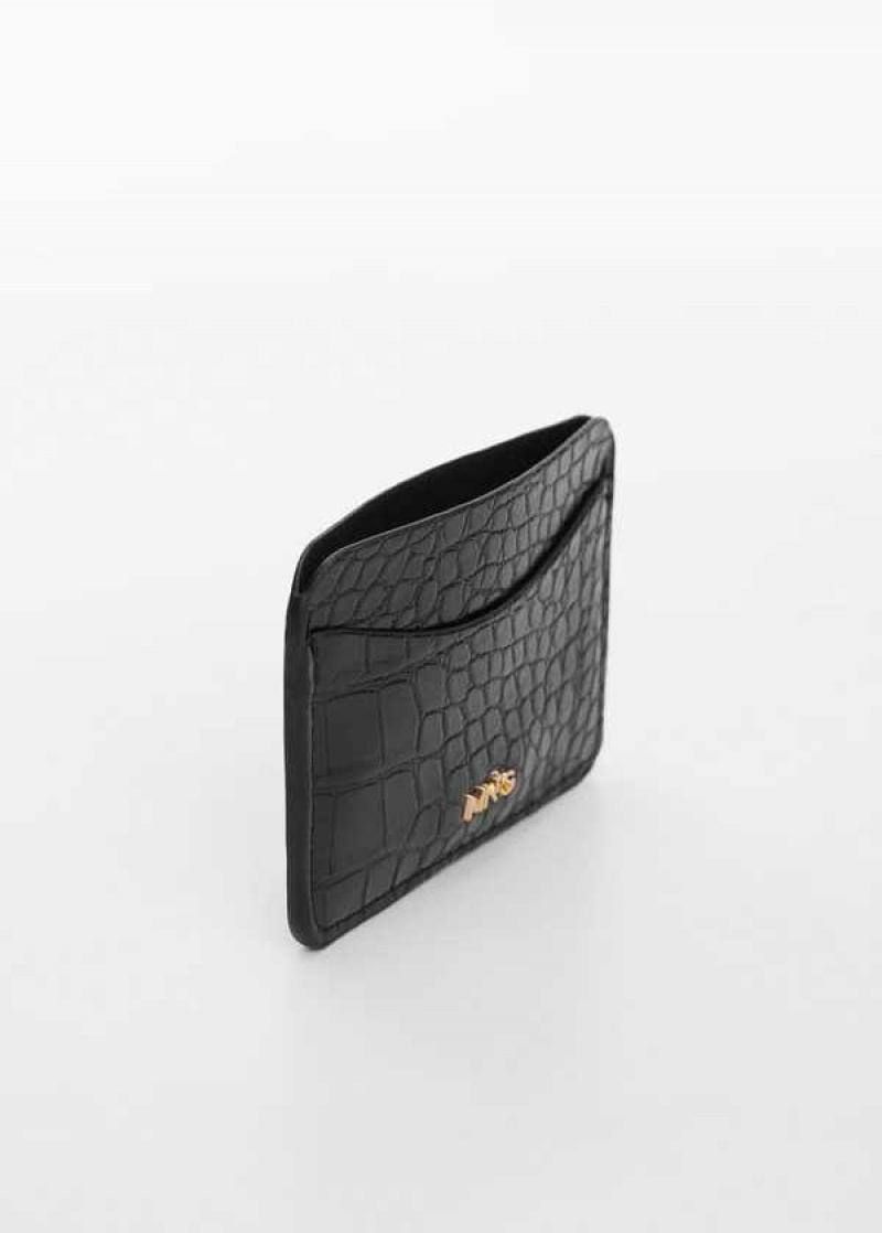 Mango Crocodile Cardholder With Logo | MNG-23100