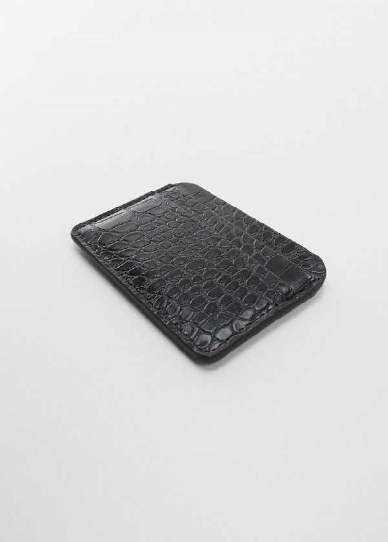 Mango Crocodile Cardholder With Logo | MNG-23094