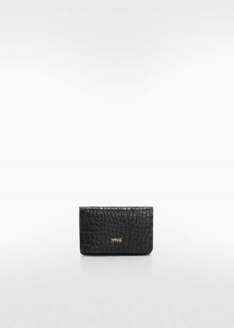 Mango Crocodile Wallet With Logo | MNG-23093