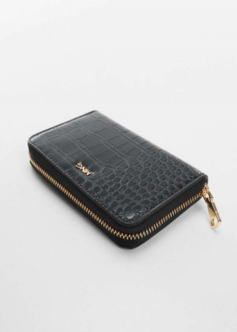 Mango Crocodile Wallet With Logo | MNG-23075