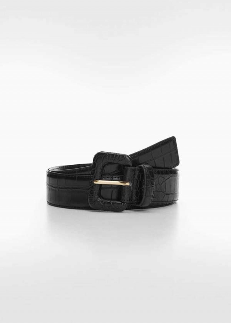 Mango Crocodile-effect Belt | MNG-22979