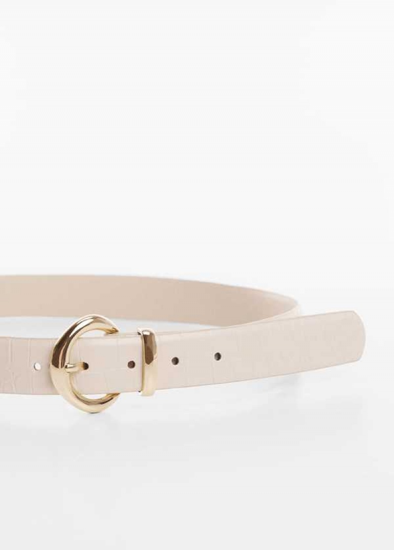 Mango Crocodile-effect Belt | MNG-22987