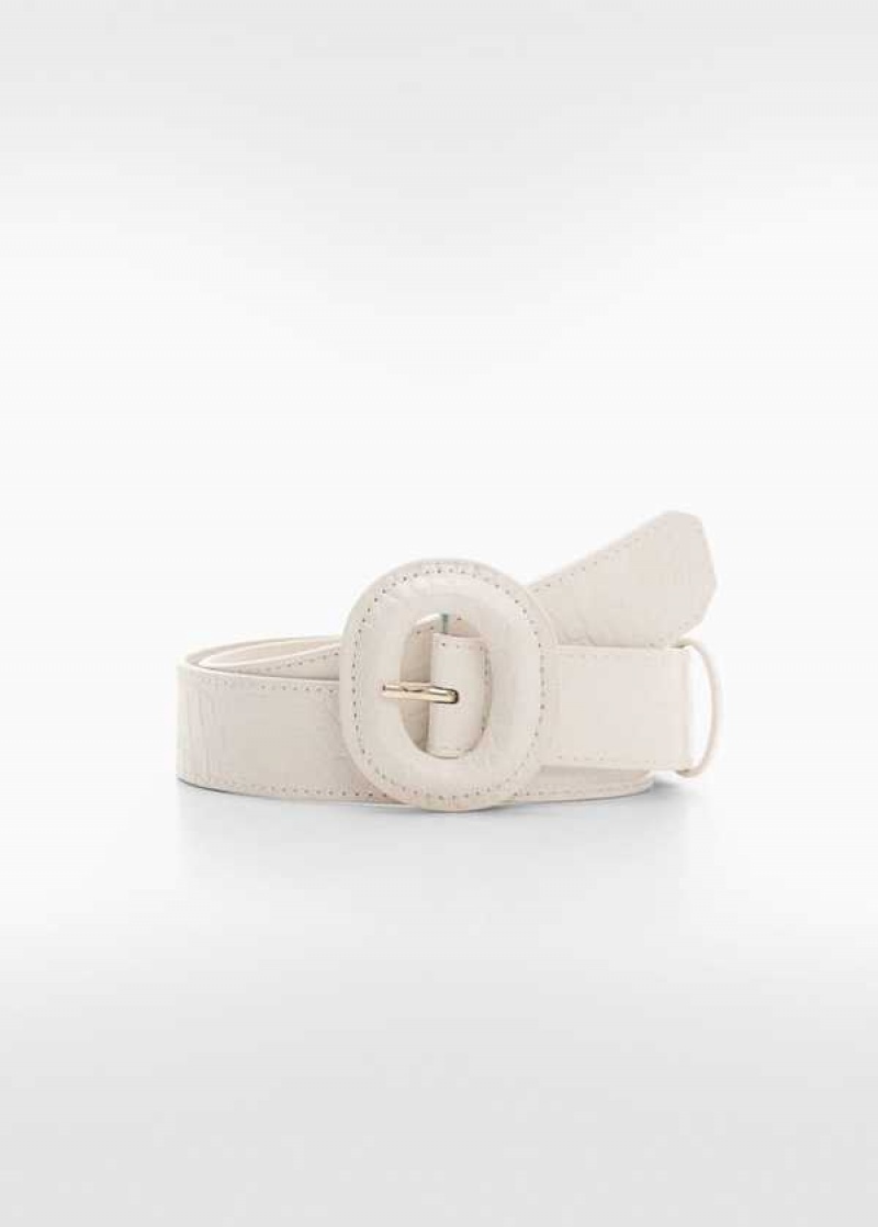 Mango Crocodile-effect Belt | MNG-22990