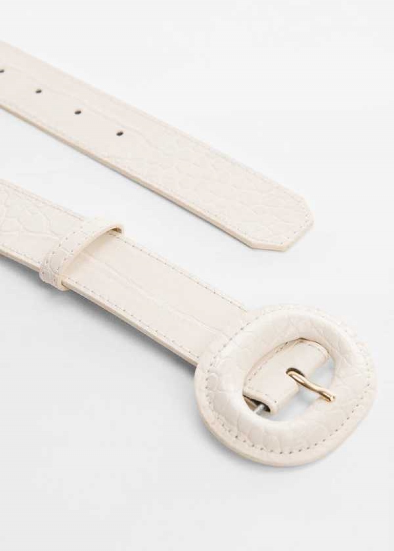 Mango Crocodile-effect Belt | MNG-22990