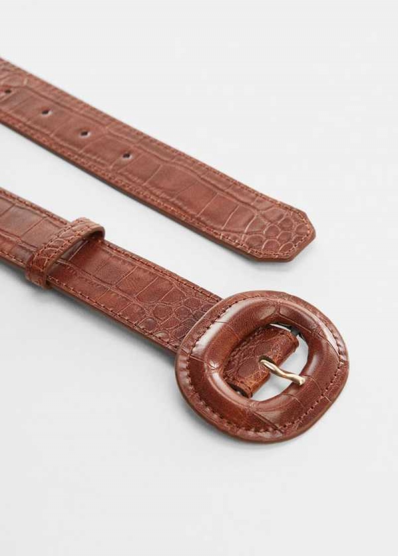 Mango Crocodile-effect Belt | MNG-22991