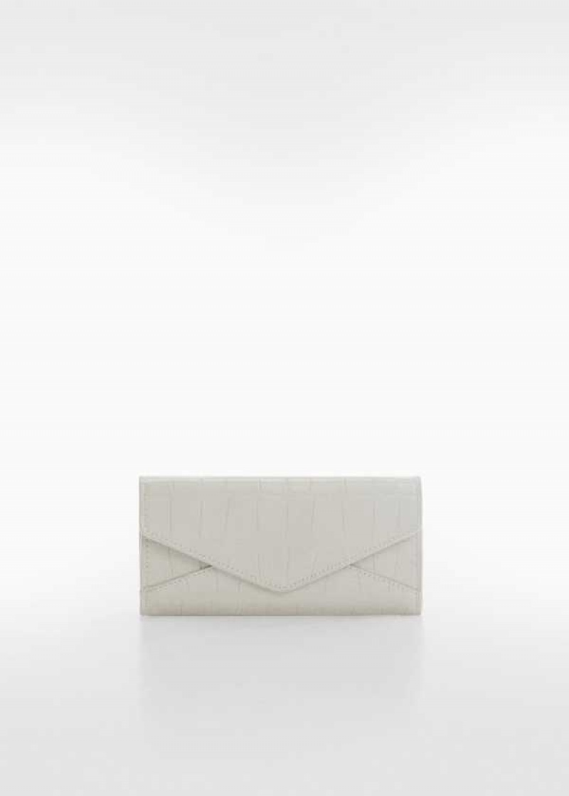 Mango Crocodrile Wallet With Flap | MNG-23037