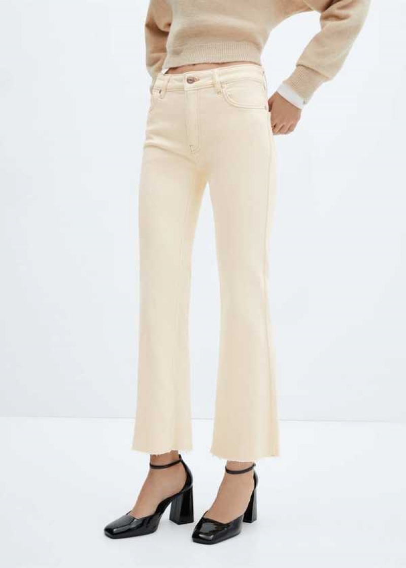 Mango Crop Flared Jeans | MNG-23940