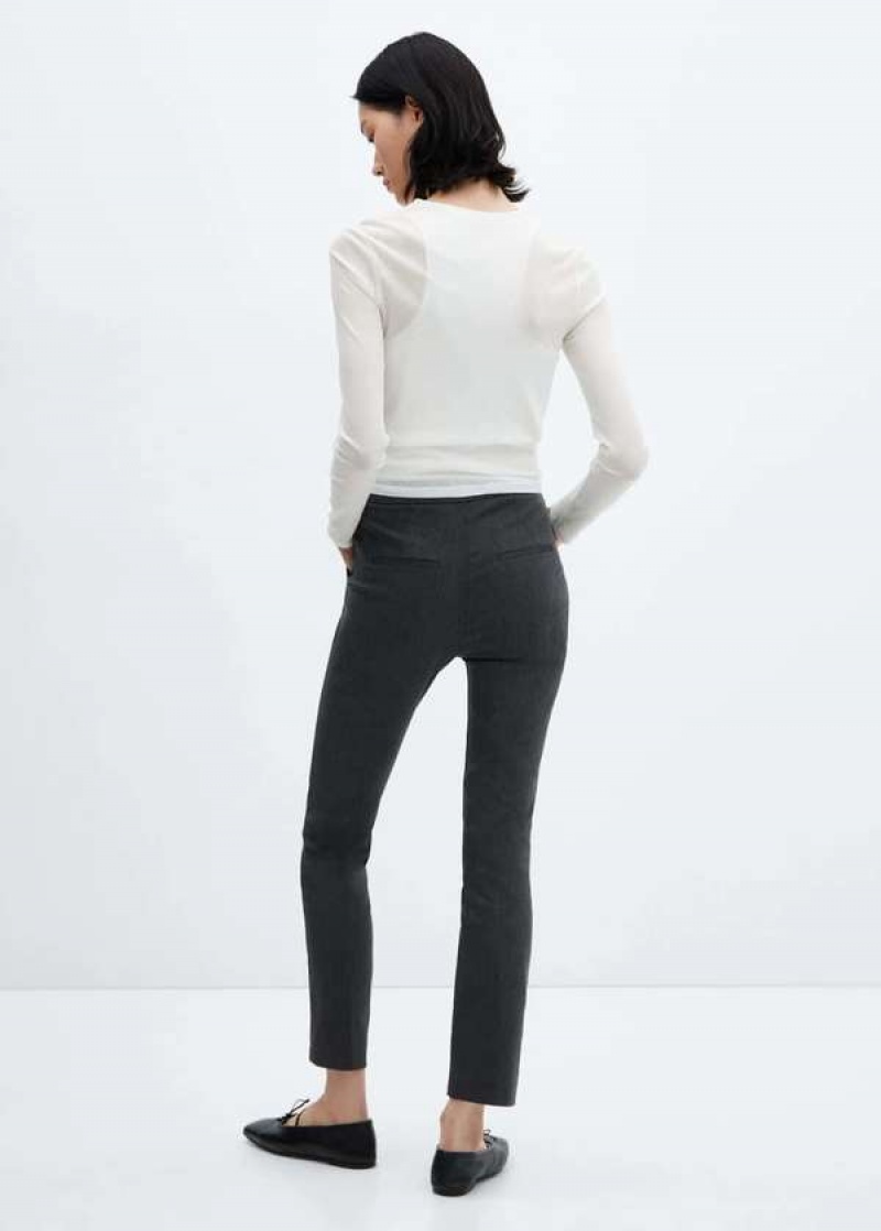 Mango Crop Hubená Pants | MNG-24556