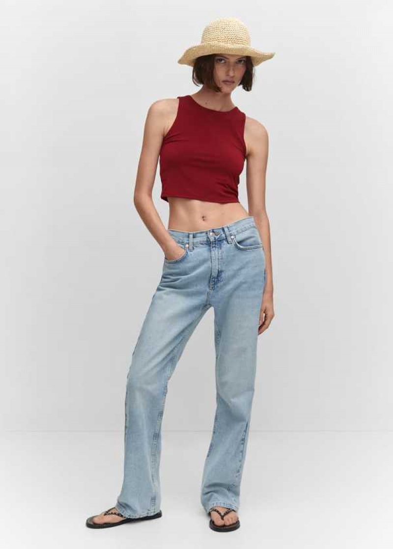 Mango Crop Top With Halter Neck | MNG-24829