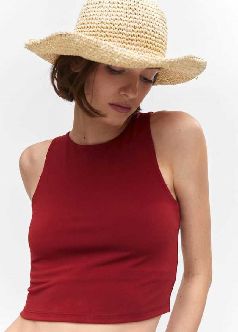 Mango Crop Top With Halter Neck | MNG-24829