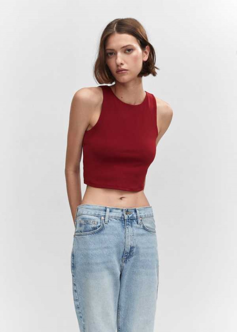 Mango Crop Top With Halter Neck | MNG-24829