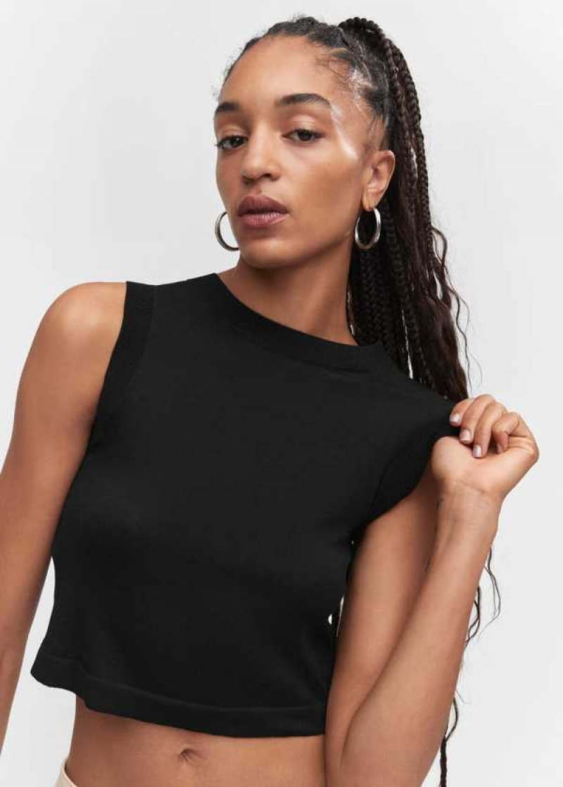 Mango Crop Top With Halter Neck | MNG-24838