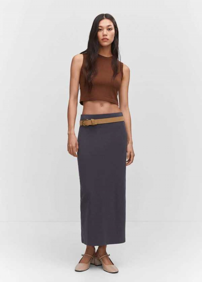 Mango Crop Top With Halter Neck | MNG-24835