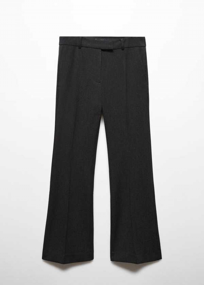 Mango Cropped Flared Pants | MNG-24524