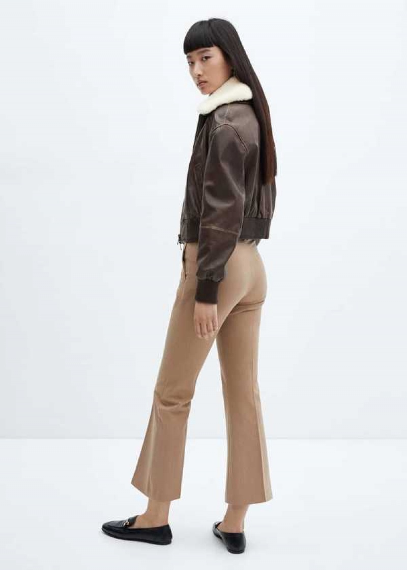 Mango Cropped Flared Pants | MNG-24526