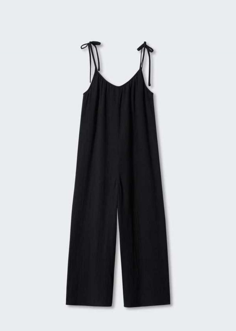 Mango Cropped Jumpsuit With Straps | MNG-25748