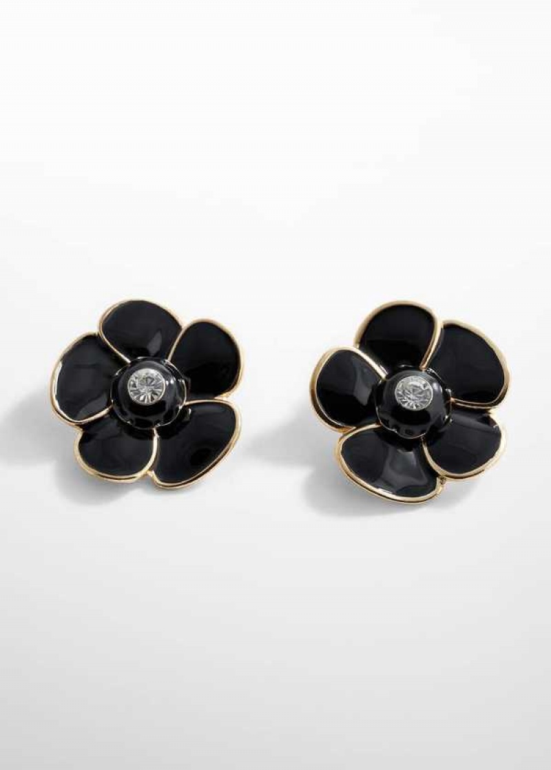 Mango Crystal Flower Earrings | MNG-22846