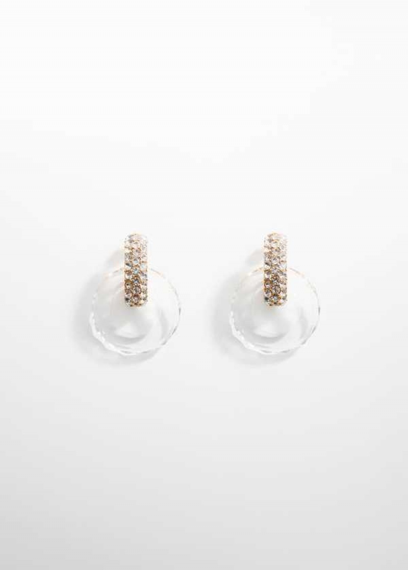 Mango Crystal Intertwined Earrings | MNG-22784